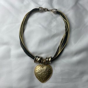 R.O.C. Gold Heart bohemian necklace